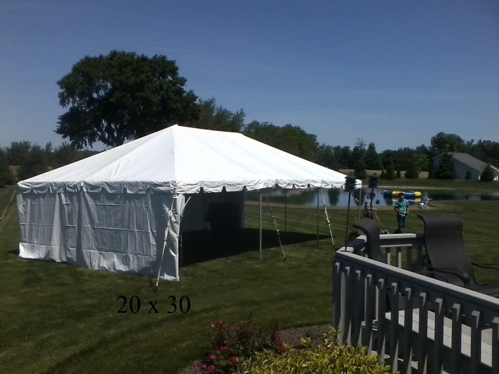 20x30 tent for rent elkhart county indiana