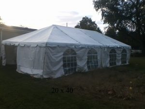 20x40 tent rental for party elkhart county