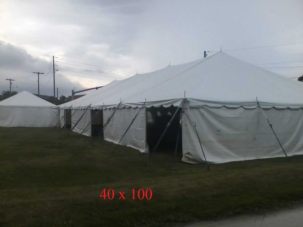 40x100 big tent for rent events