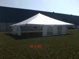 40x40 tent for company party rental