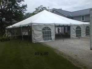 40x40 tent for rent