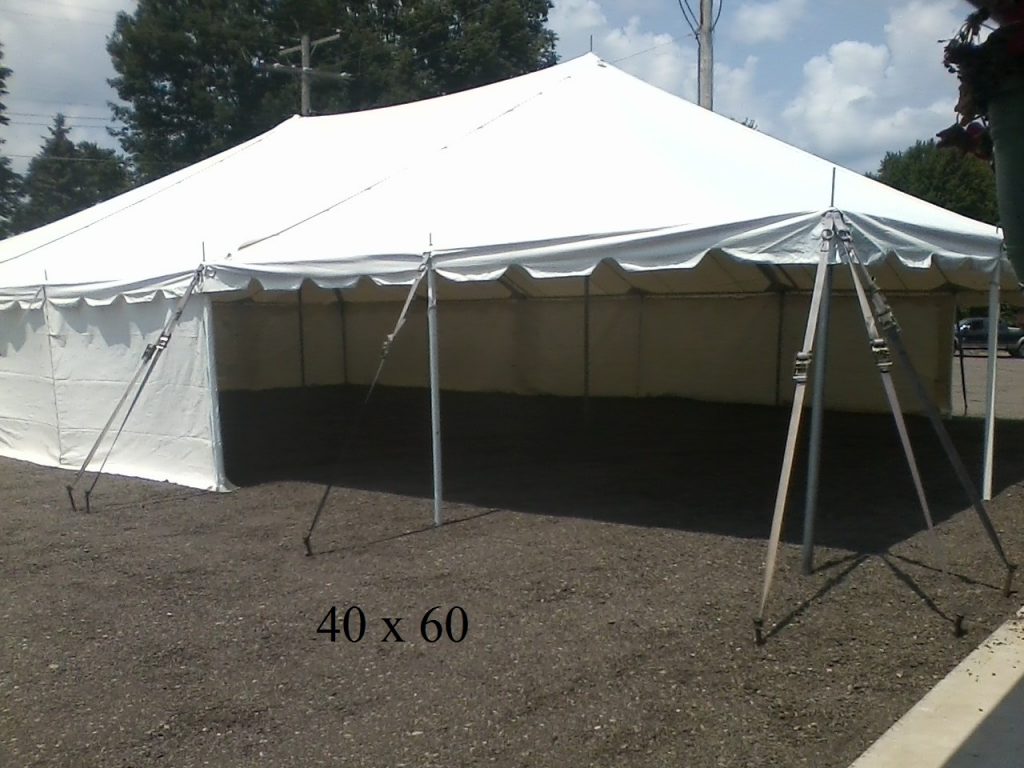 40x60 tent for rent elkhart county