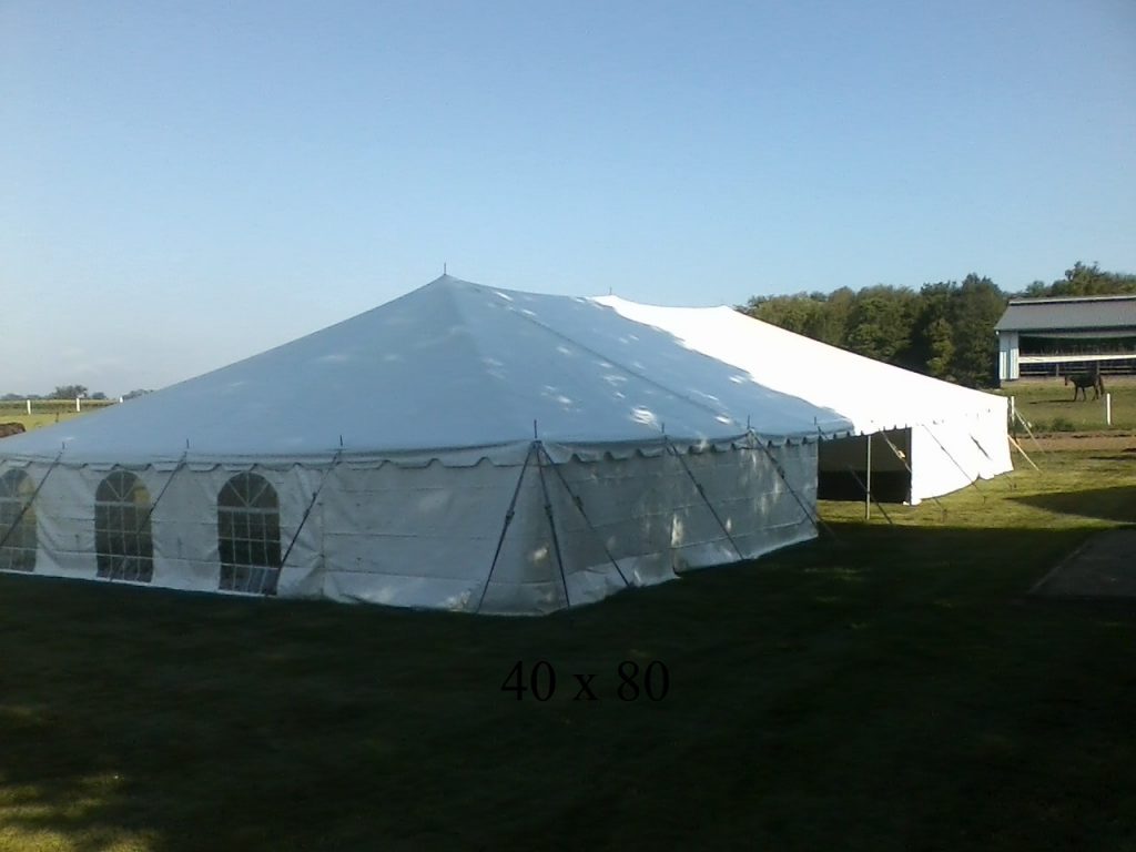 40x80 tent for rent New Paris ind
