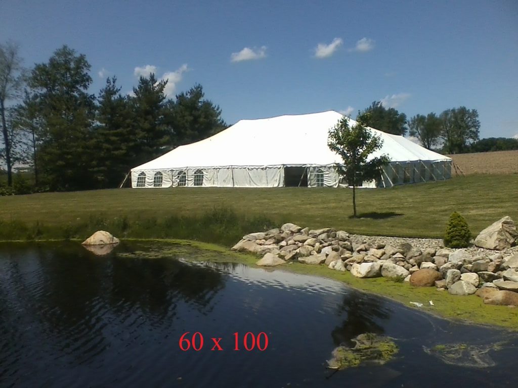 60x100 tent for rent elkhart county