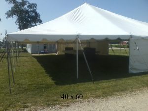 40x60 event tents available elkhart kosciusko county ind