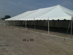 40x80 rental tent elkhart county indiana