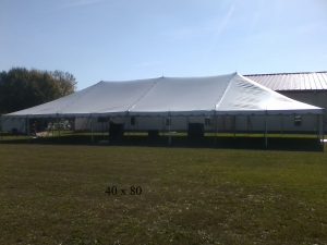 40x80 tent rented by new paris tent rentals